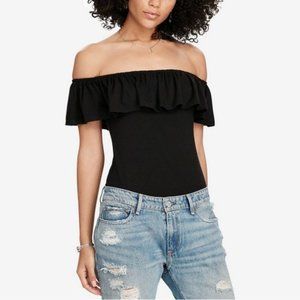 NWT - Denim Supply Ralph Lauren Ruffled Off-The-Shoulder Bodysuit, XS ($79.50)